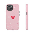 Pink Sparkle Heart Phone Case