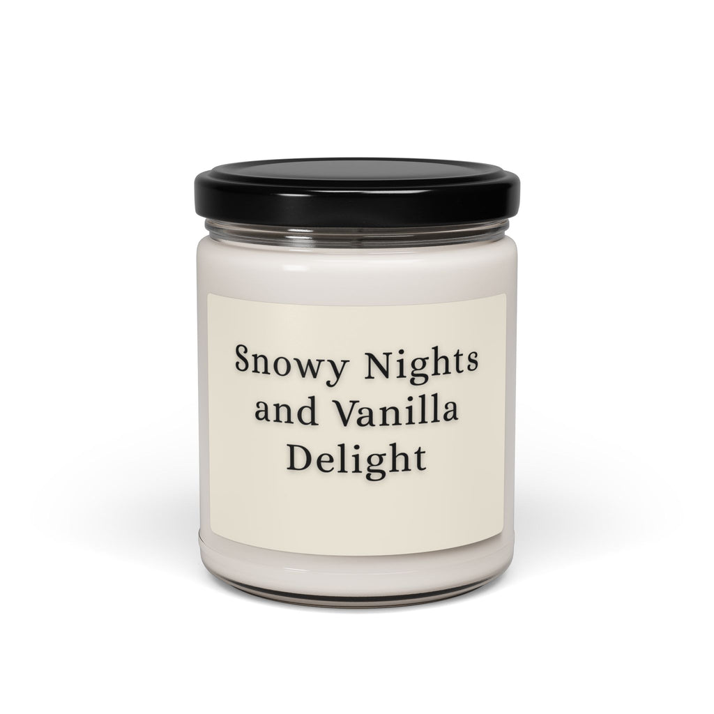 Snowy Nights and Vanilla Delight Soy Candle — 9oz Jar