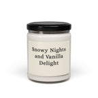 Snowy Nights and Vanilla Delight Soy Candle — 9oz Jar