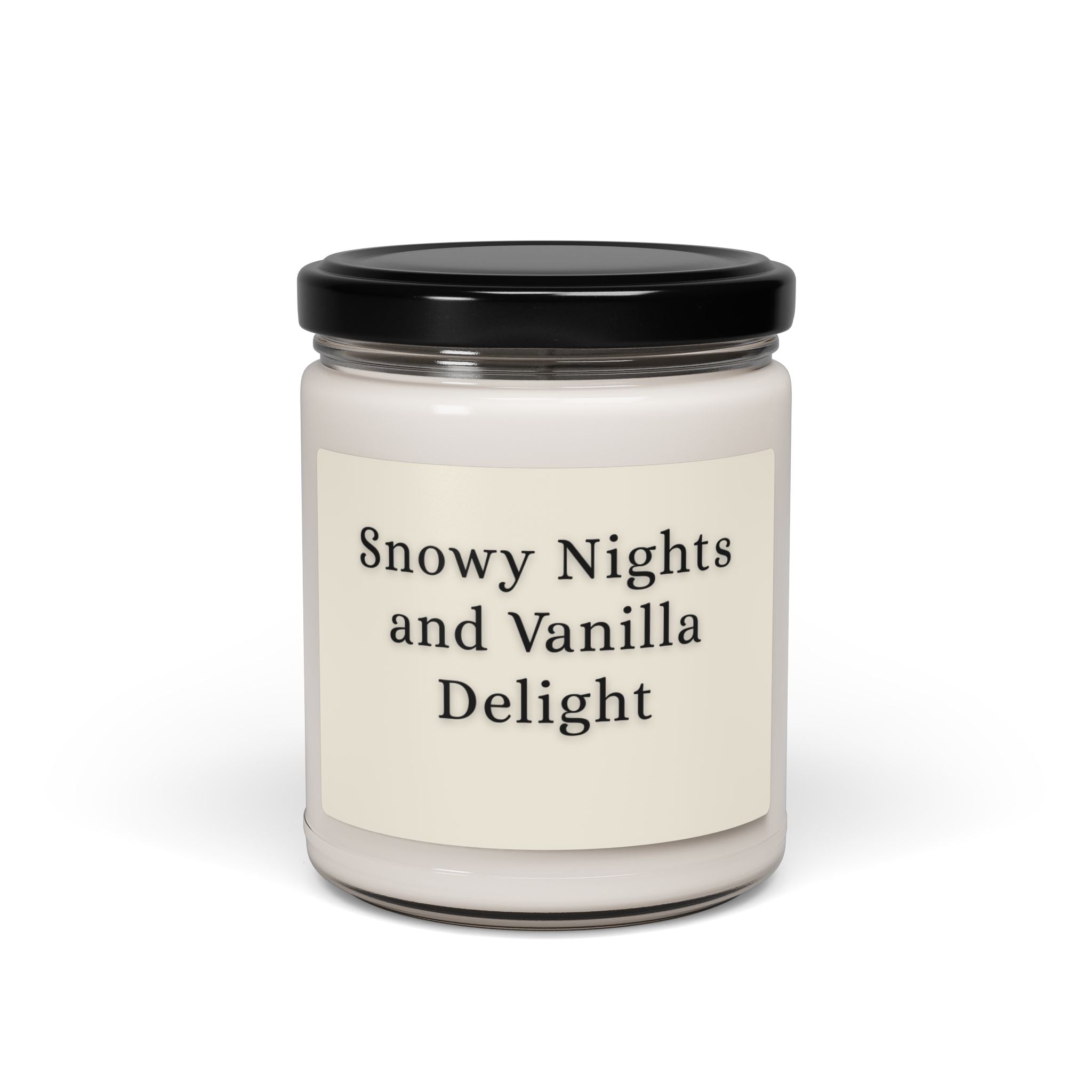 Snowy Nights and Vanilla Delight Soy Candle — 9oz Jar