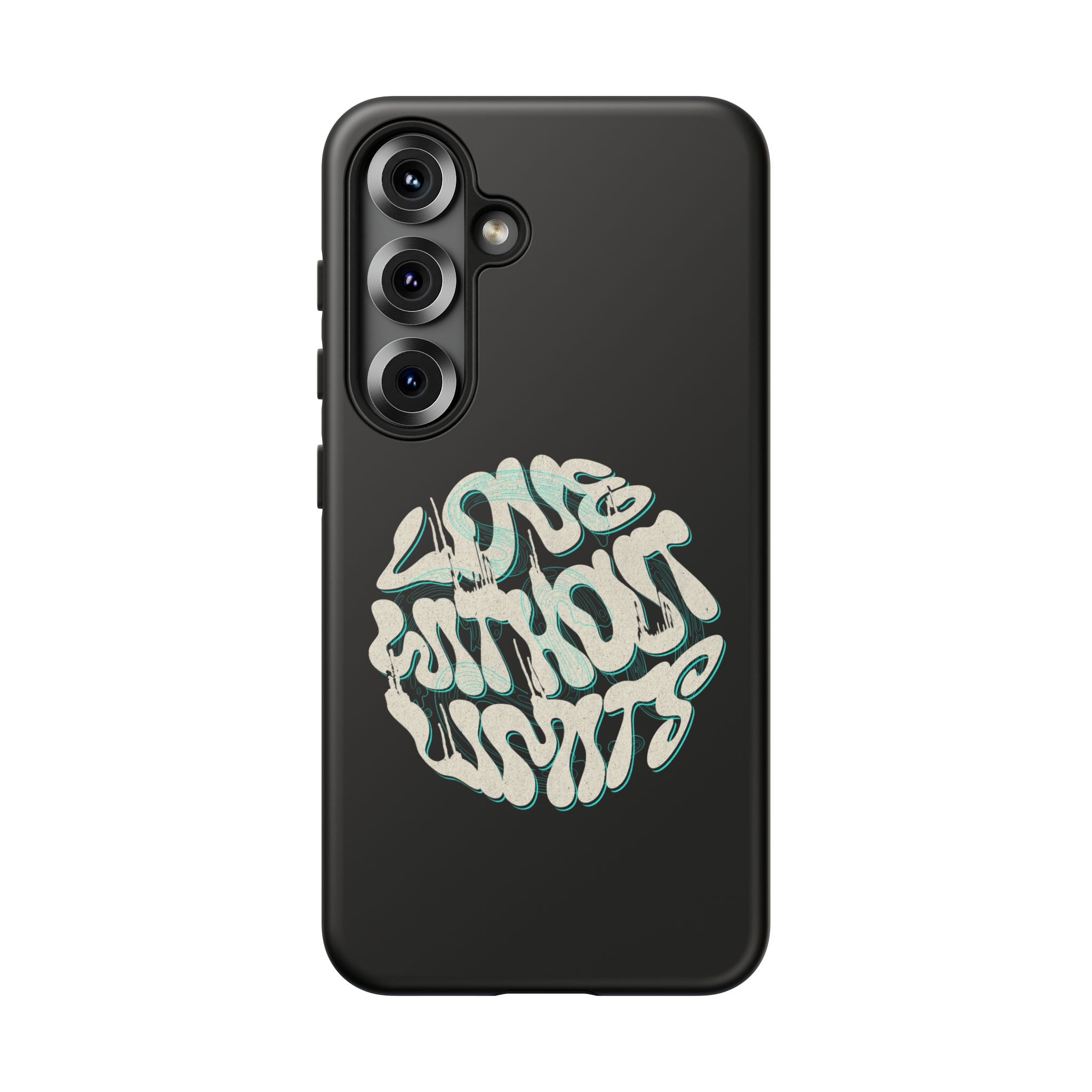 Love Without Limits  Retro Swirl Phone Case