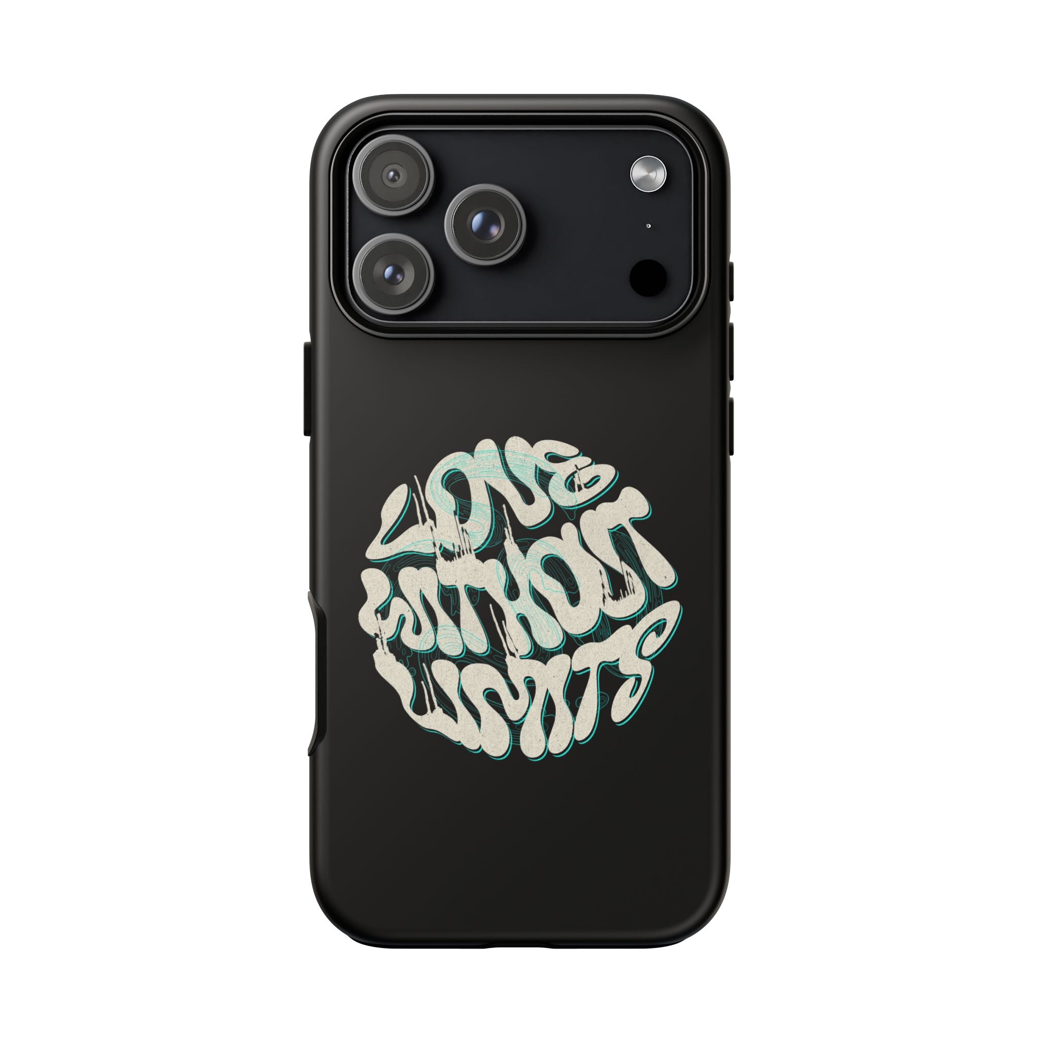 Love Without Limits  Retro Swirl Phone Case