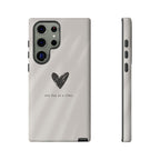 Minimal Heart "one day at a time" Protective Cover - Phone Case