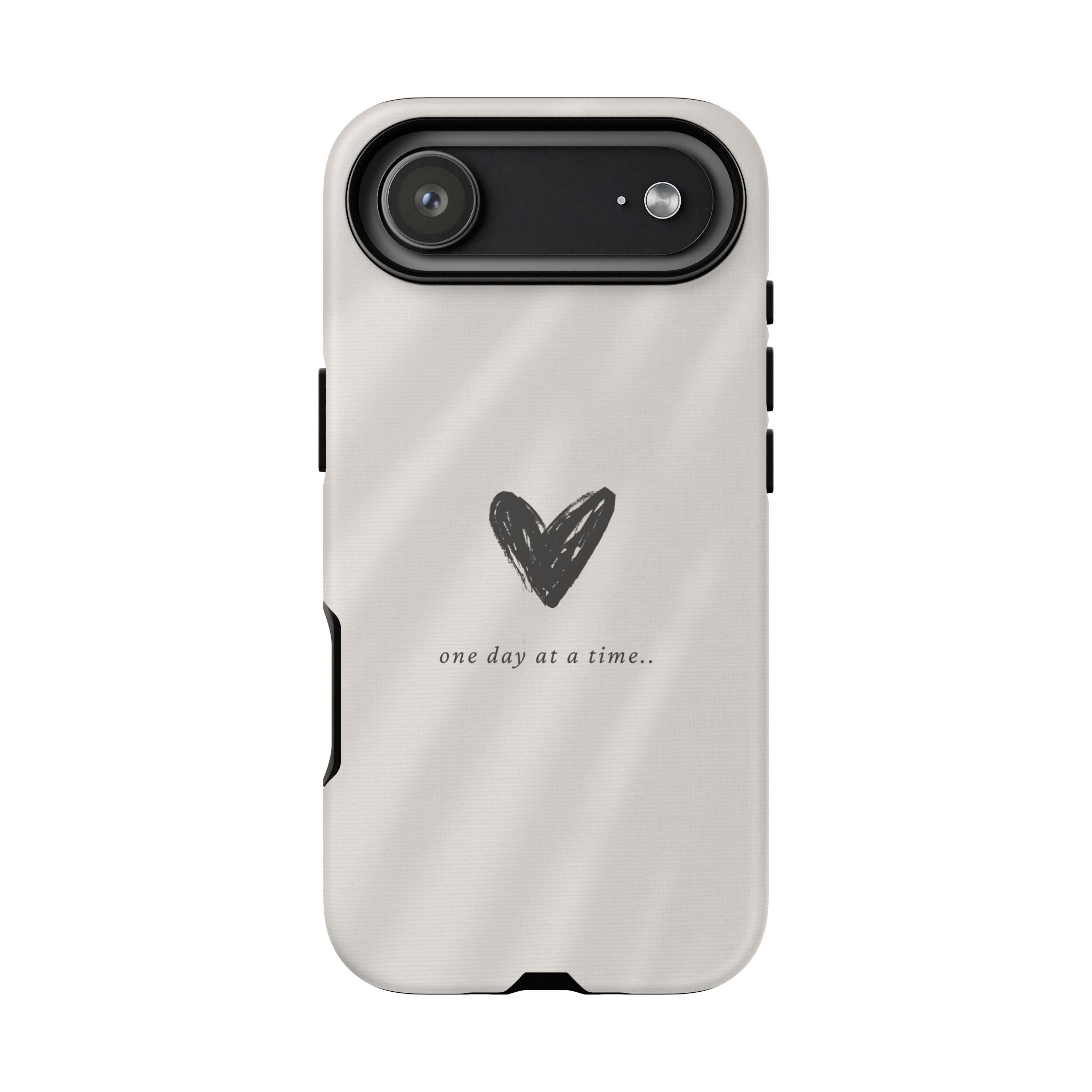 Minimal Heart "one day at a time" Protective Cover - Phone Case