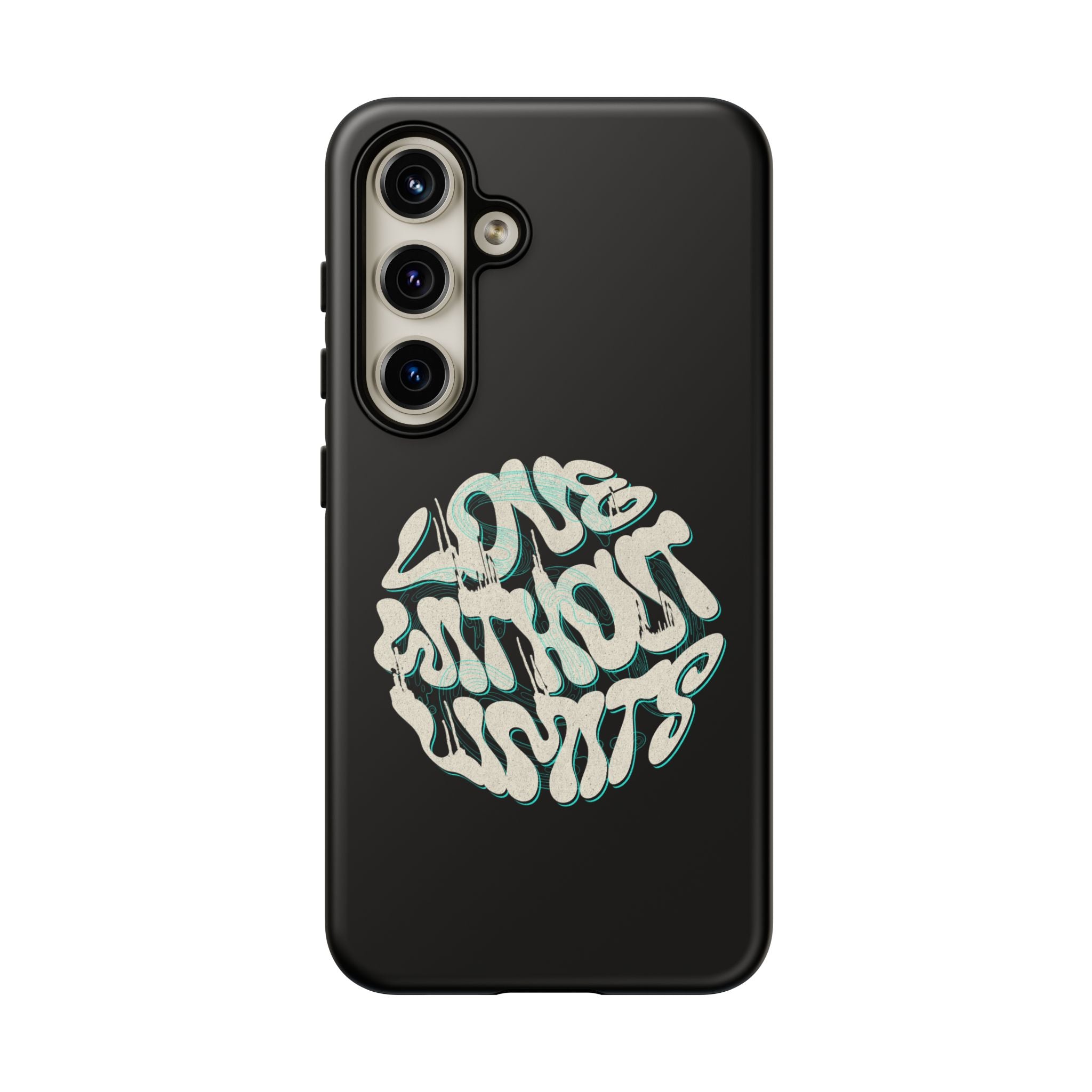Love Without Limits  Retro Swirl Phone Case