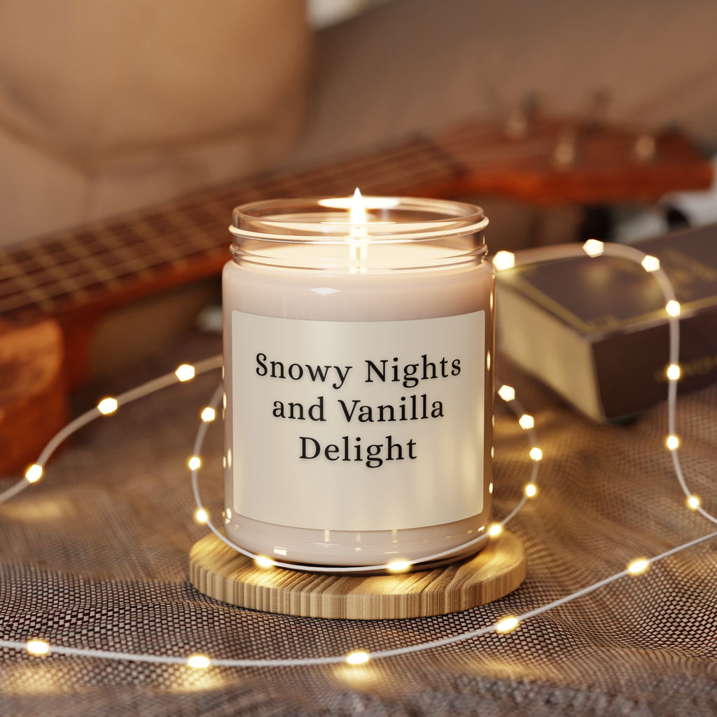 Snowy Nights and Vanilla Delight Soy Candle — 9oz Jar