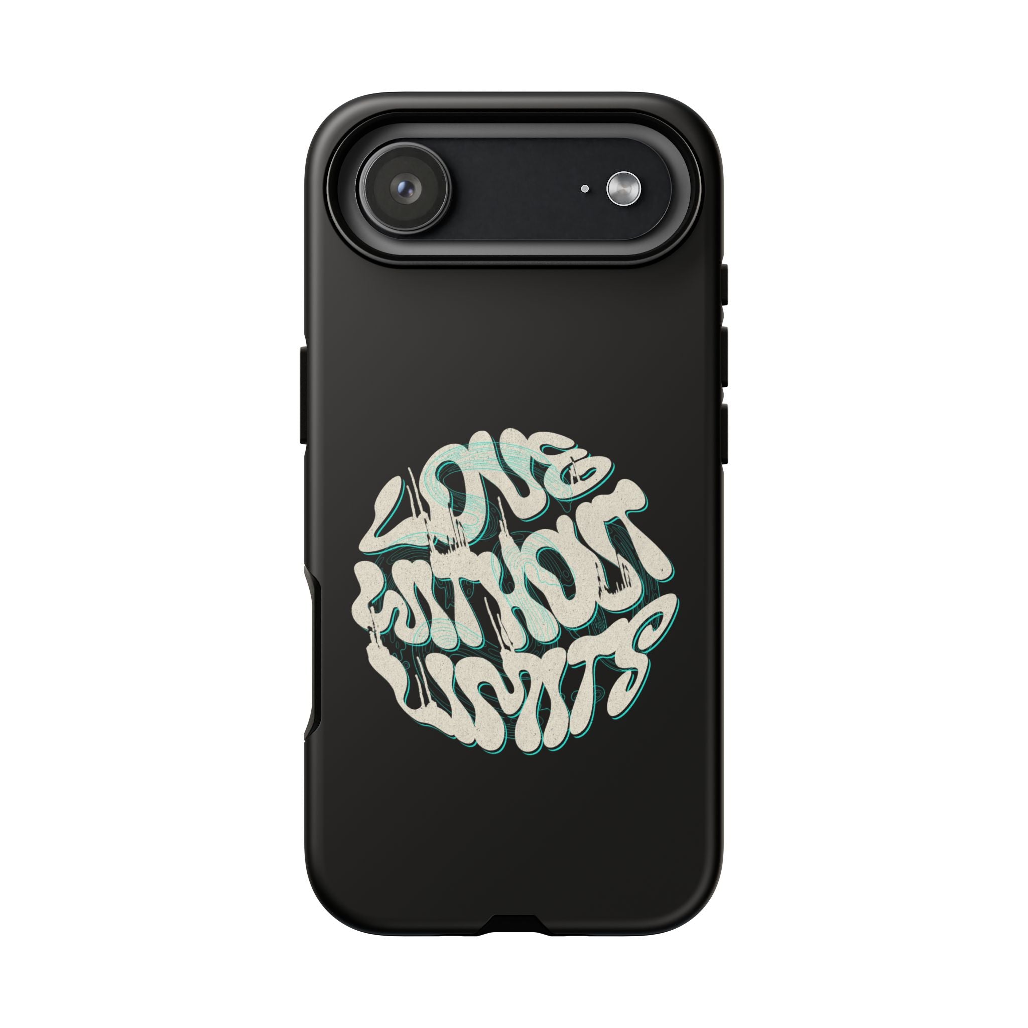 Love Without Limits  Retro Swirl Phone Case