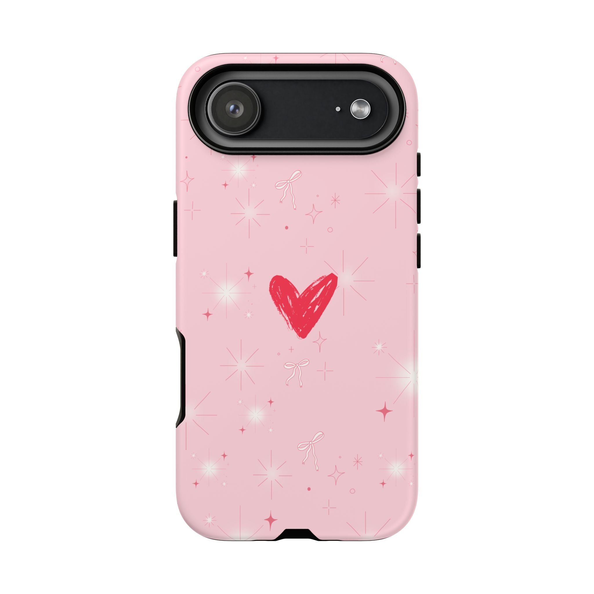 Pink Sparkle Heart Phone Case